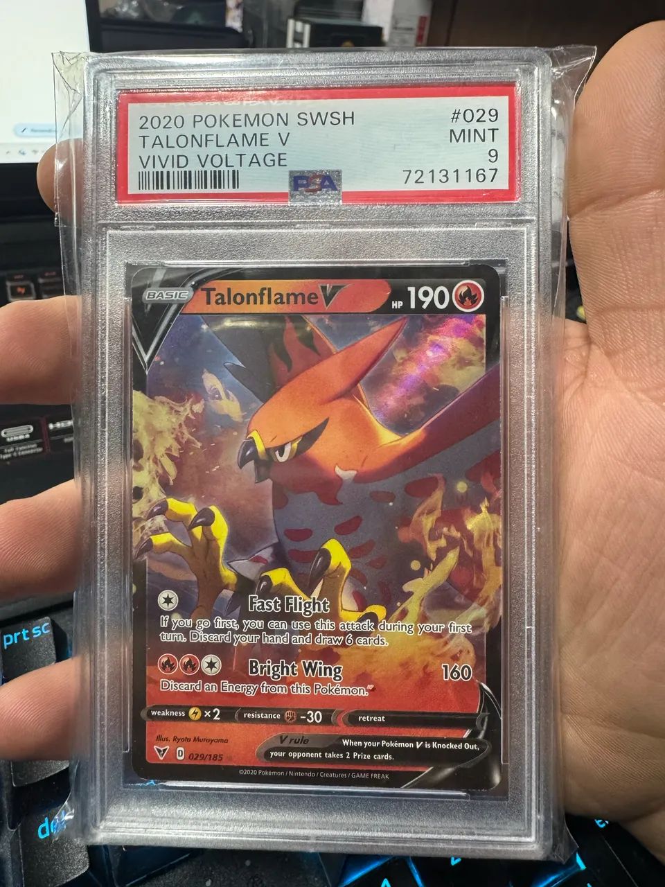 Carta graduada Pokémon psA 9 Talonflame V - Foto 2