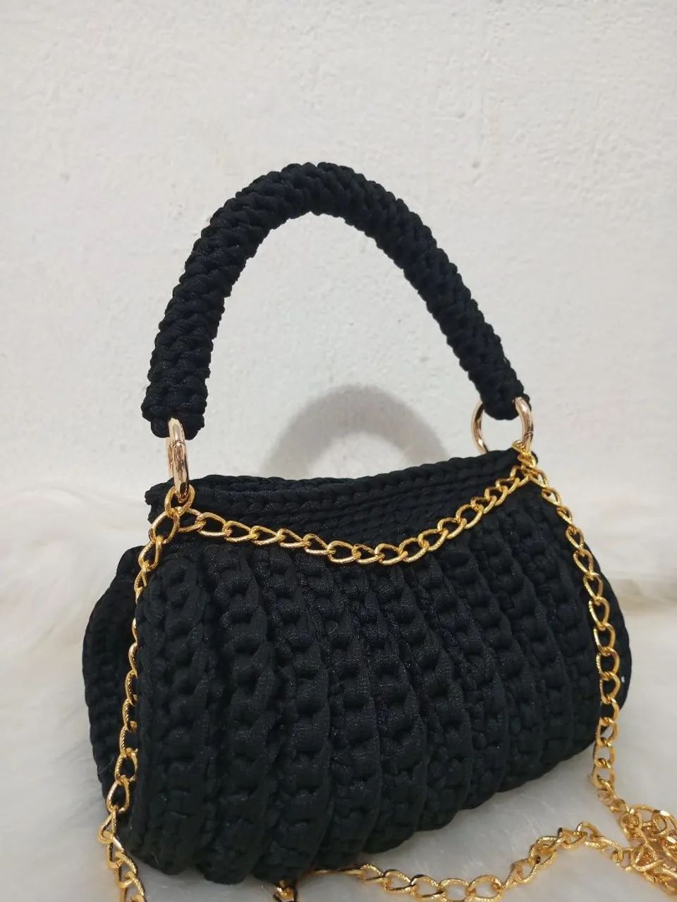 Mini bag em crochê 