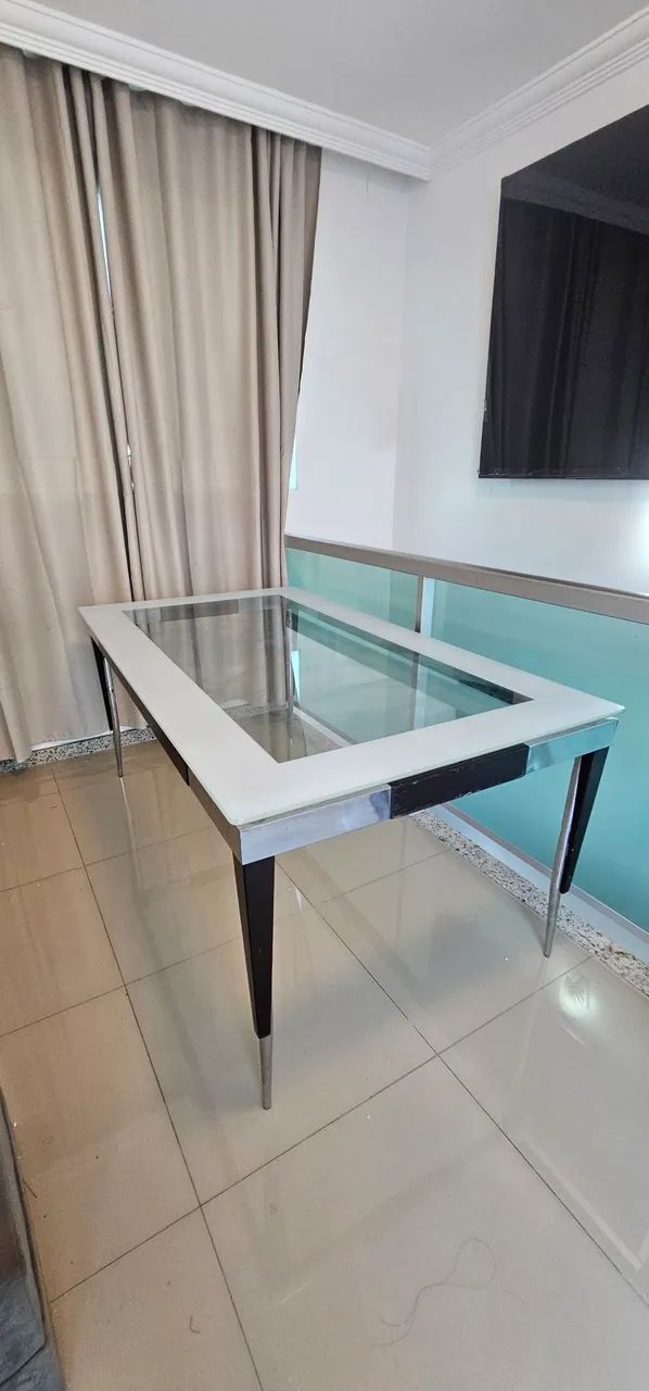 Mesa de jantar  com vidro   - Foto 2