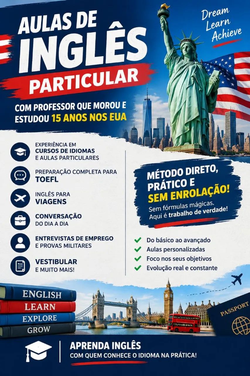 Aulas de Inglês particular