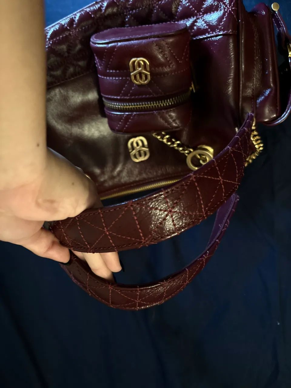 Bolsa Schutz vinho - Foto 4