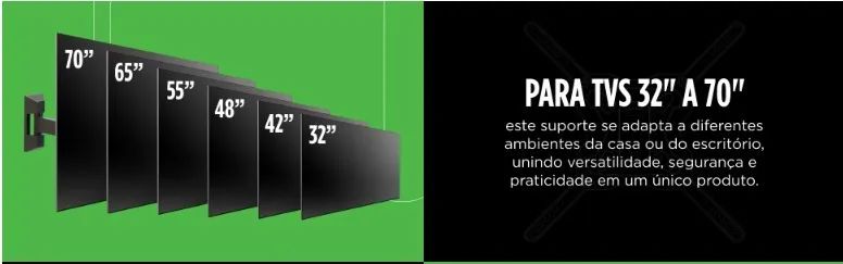 SUPORTE ARTICULADO PARA TV ELG - Foto 5