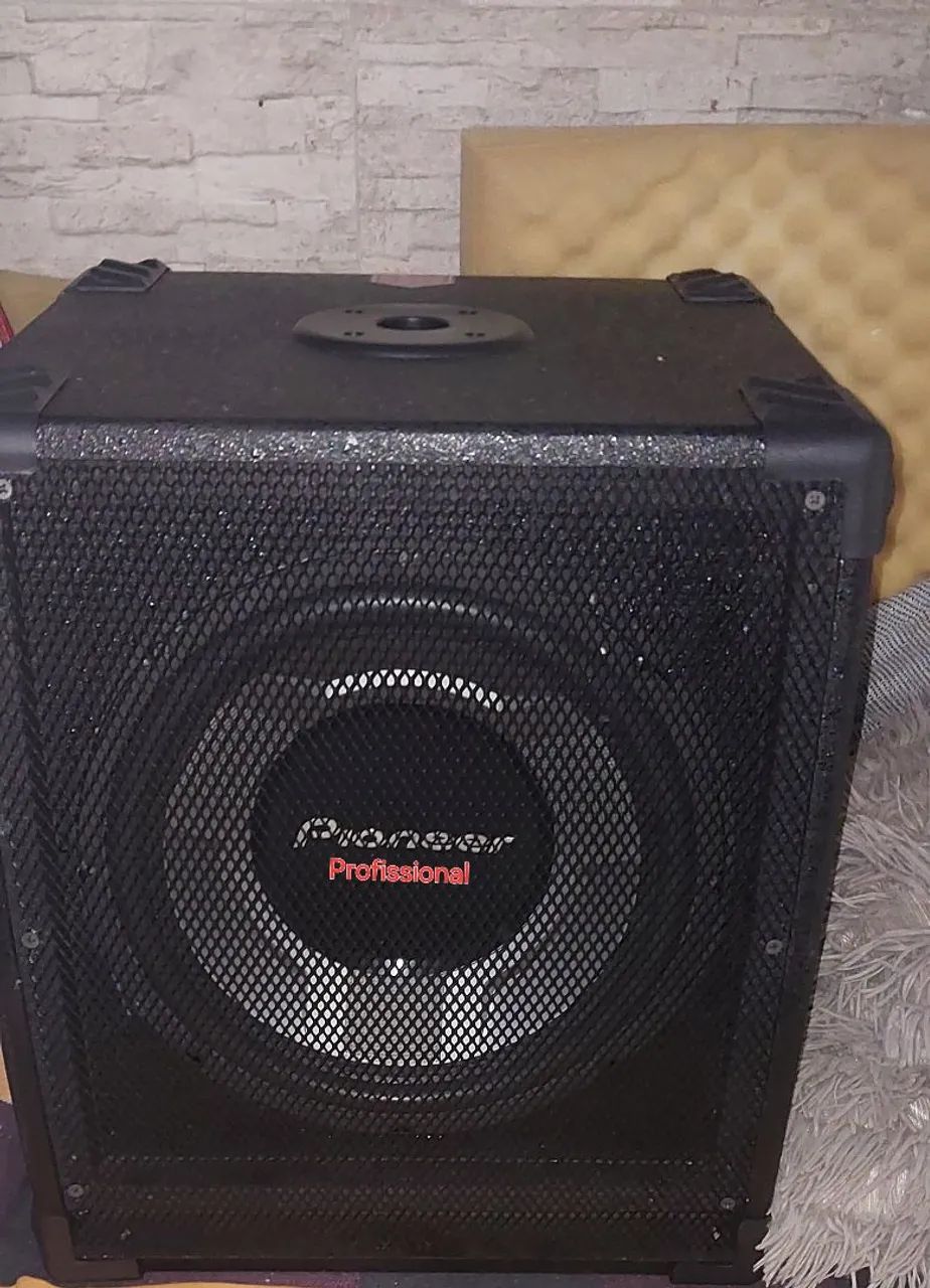 BARBADA!! Caixa de graves profundos,  Pioneer Profissional,  autofalante 12 polegadas 