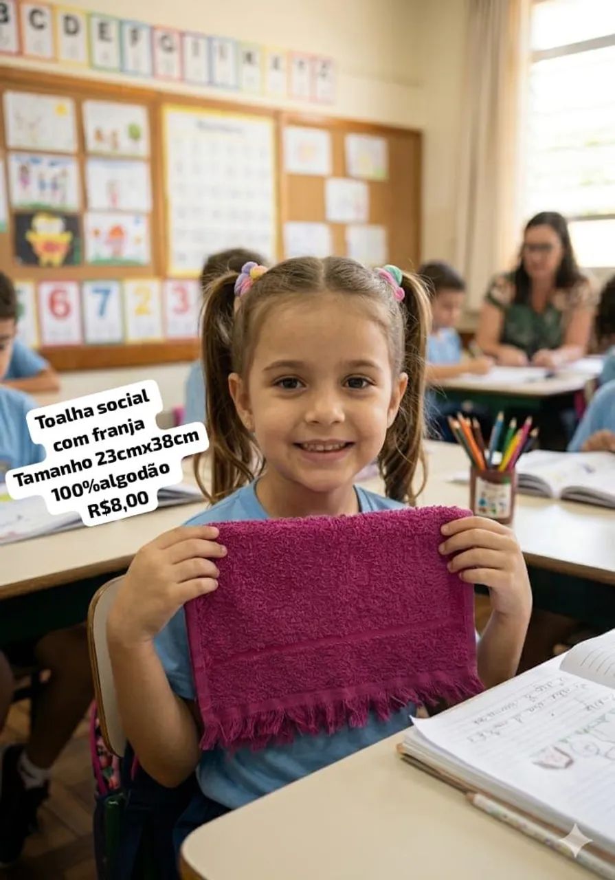 Toalhinha social infantil 