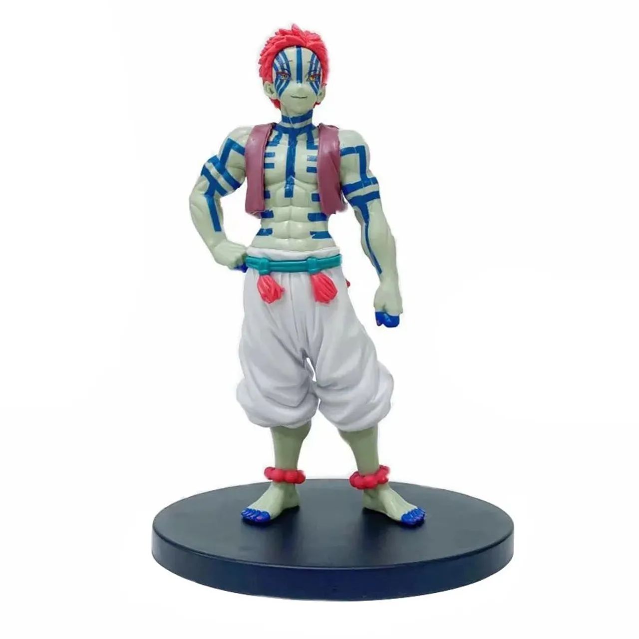 Boneco Akaza Miniatura Demon Slayer Kimetsu 16cm