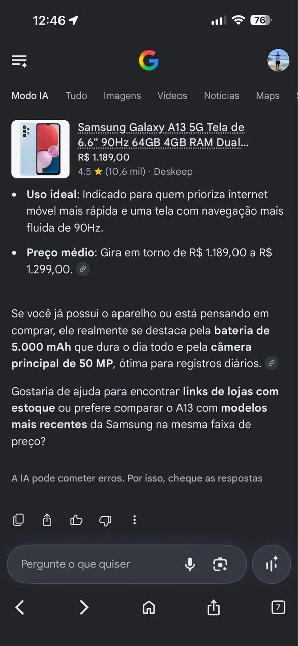 Celular Samsung Galax A13