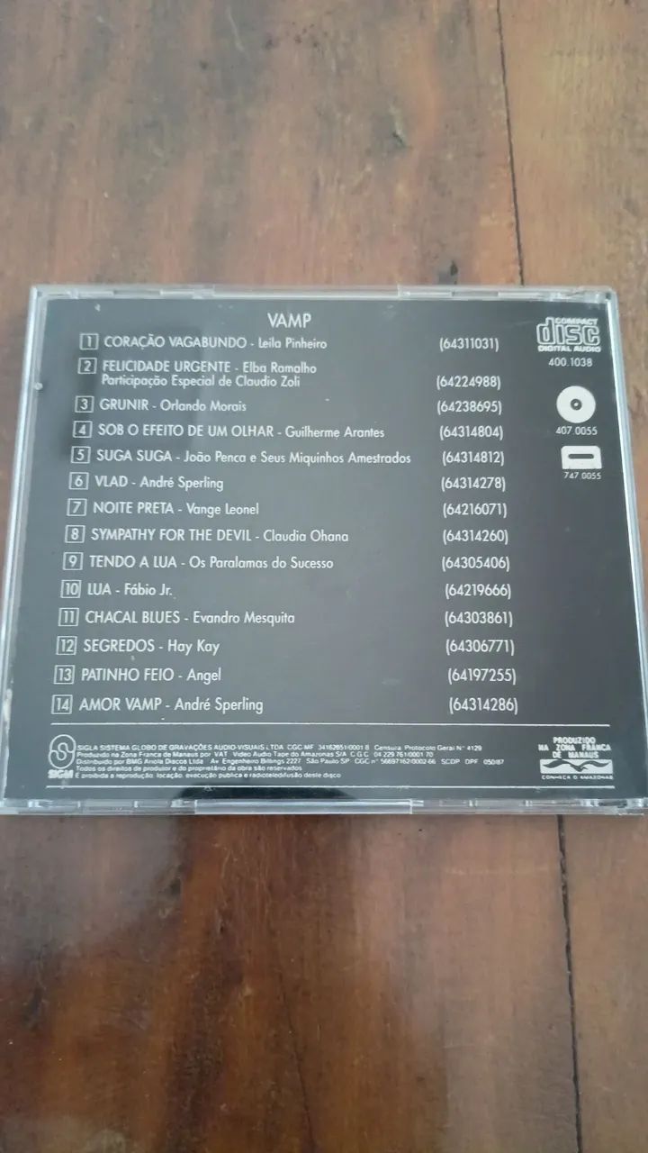 Cd Novela Vamp Nacional 1991 primeira prensagem  - Foto 5