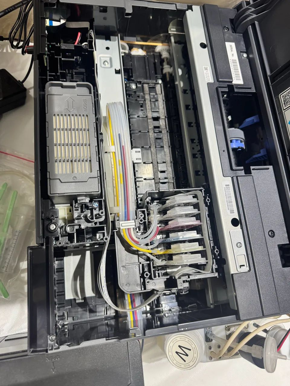 Impressora Epson L8050 adaptada. DTF Têxtil com Poliamida e tintas. - Foto 2