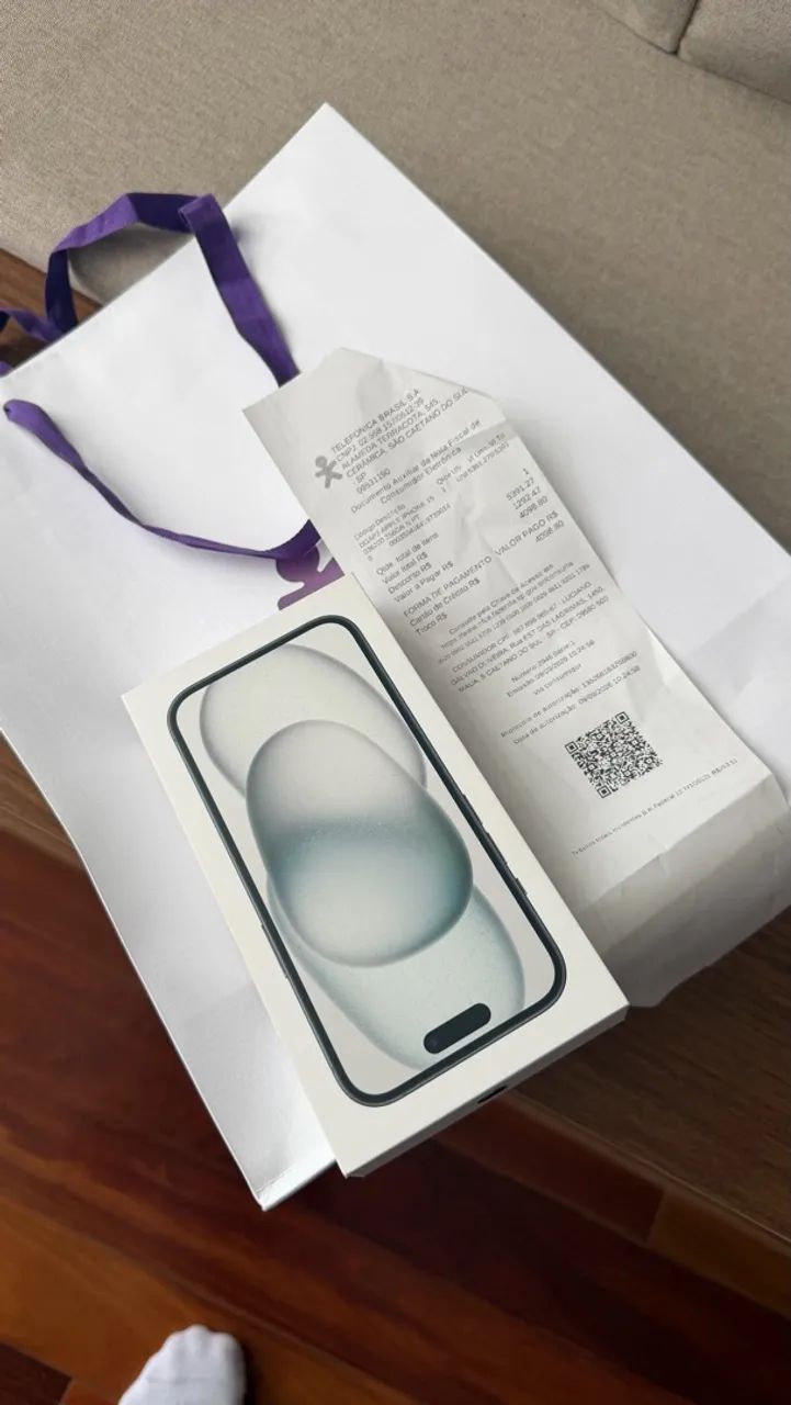 iPhone 15 256 novo na caixa com nota fiscal 