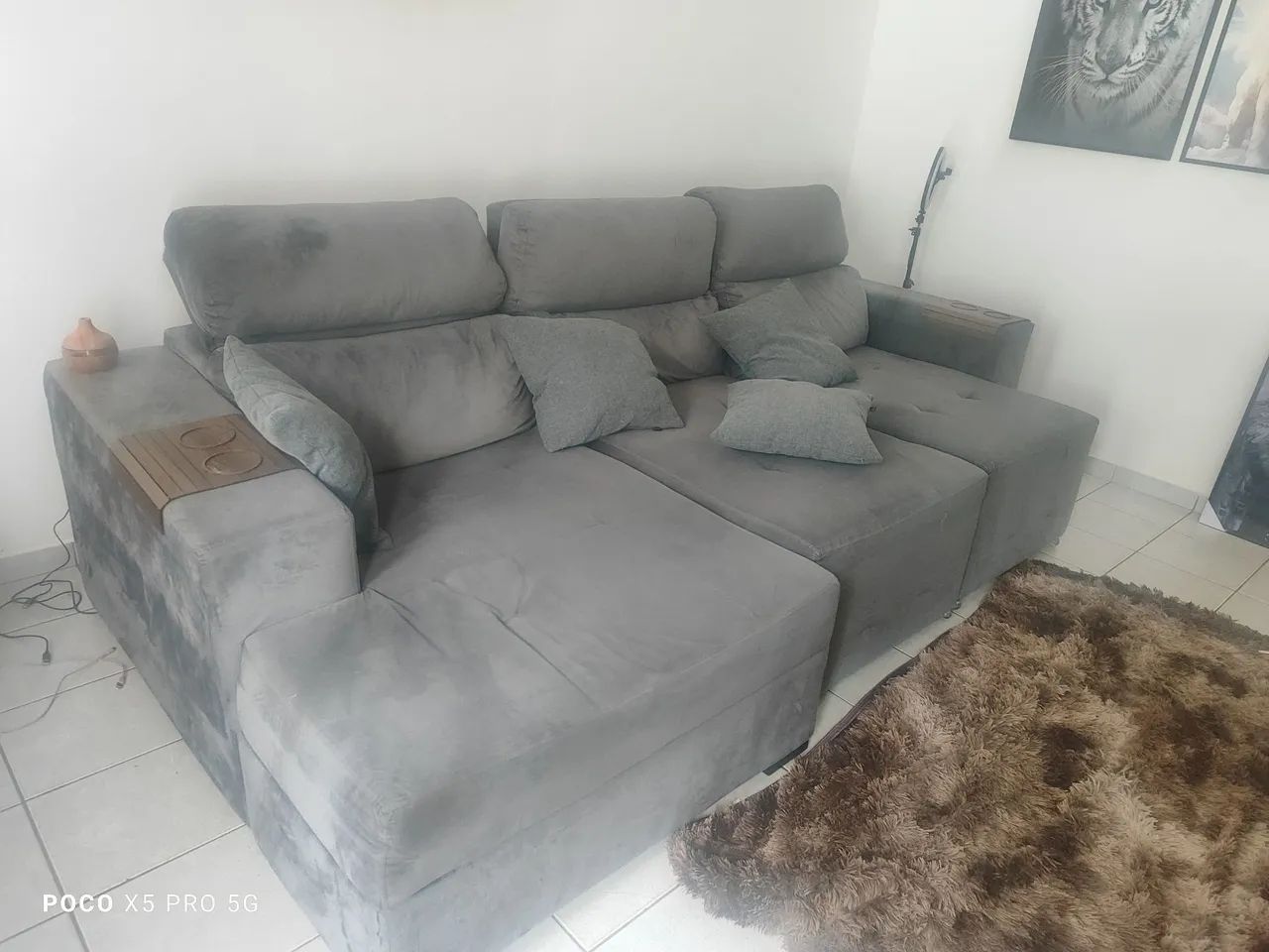 Sofá Retrátil 3 lugares - Foto 4