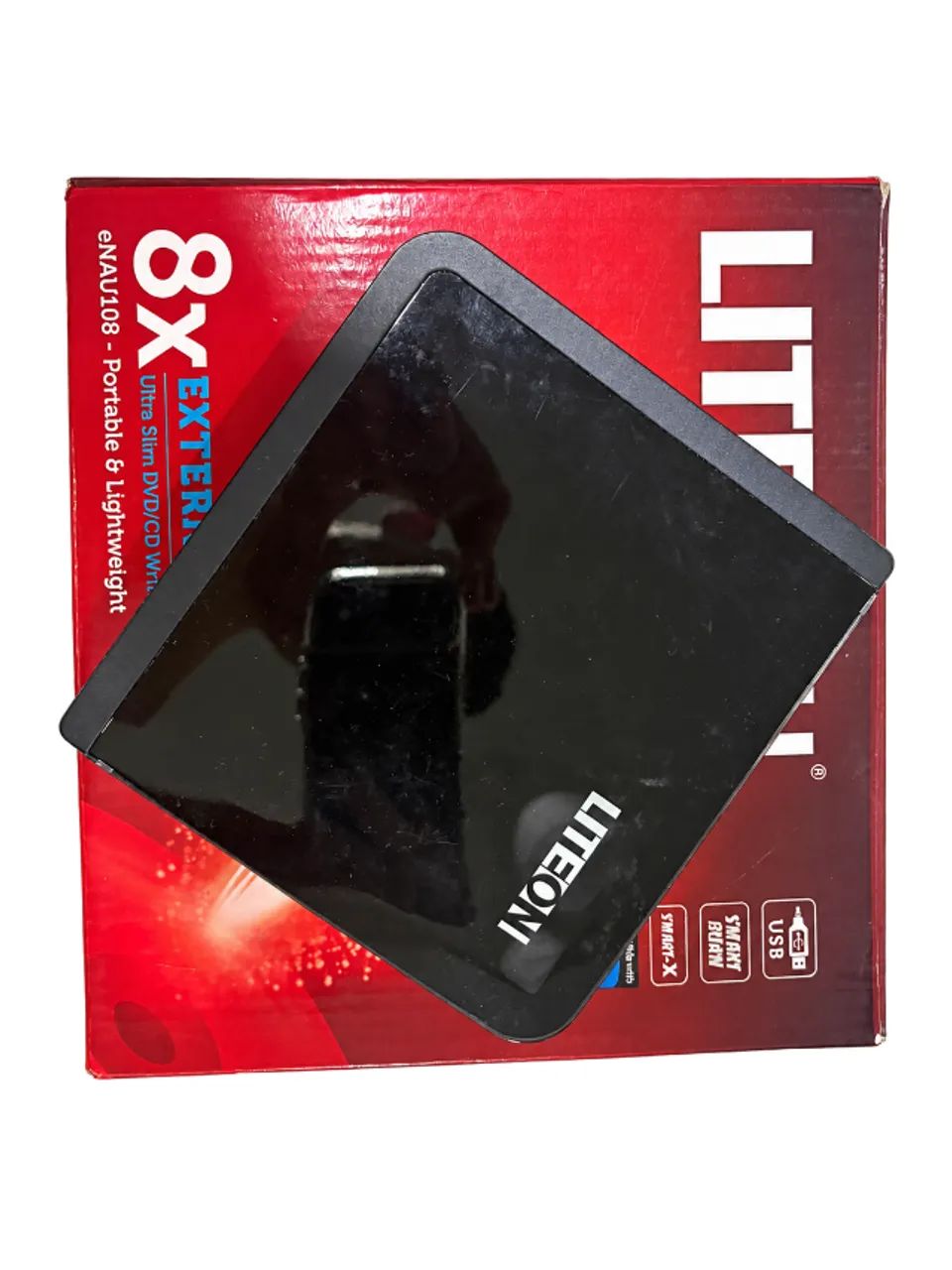 Gravador de DVD/CD Externo Lite-On eNAU108 USB com Caixa Original