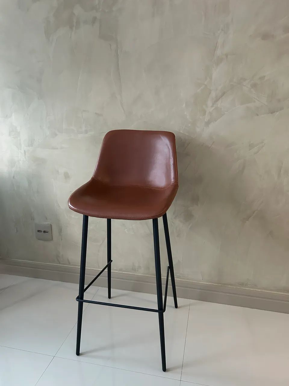 Banqueta alta courino 