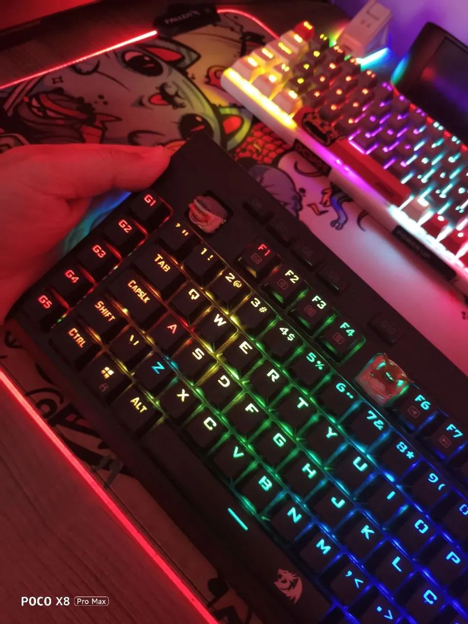 Teclado redragon mecânico VISHNU K596RGB - Foto 2