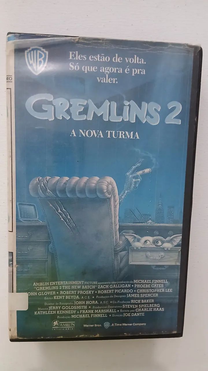 Fita vhs gremlins 2 a nova turma usada 