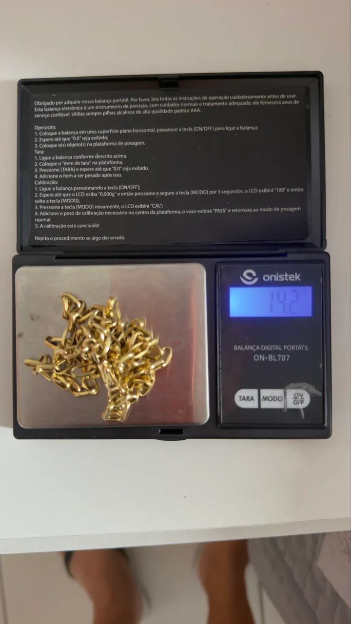 Corrente de ouro 18k com 14.2gramas  - Foto 2
