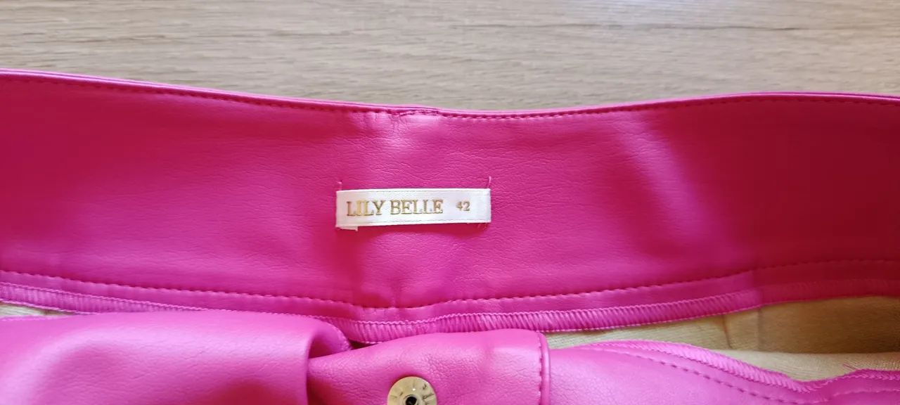 Short couro Pink N.42 conservado - Foto 3