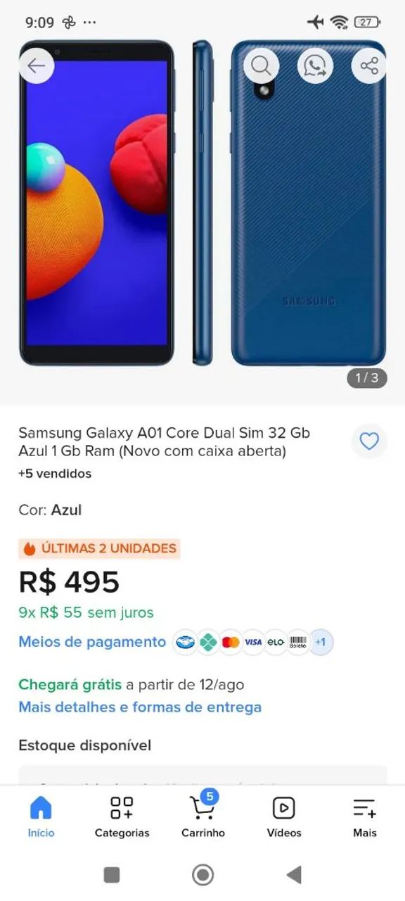 Celular Samsung a01 core  - Foto 4