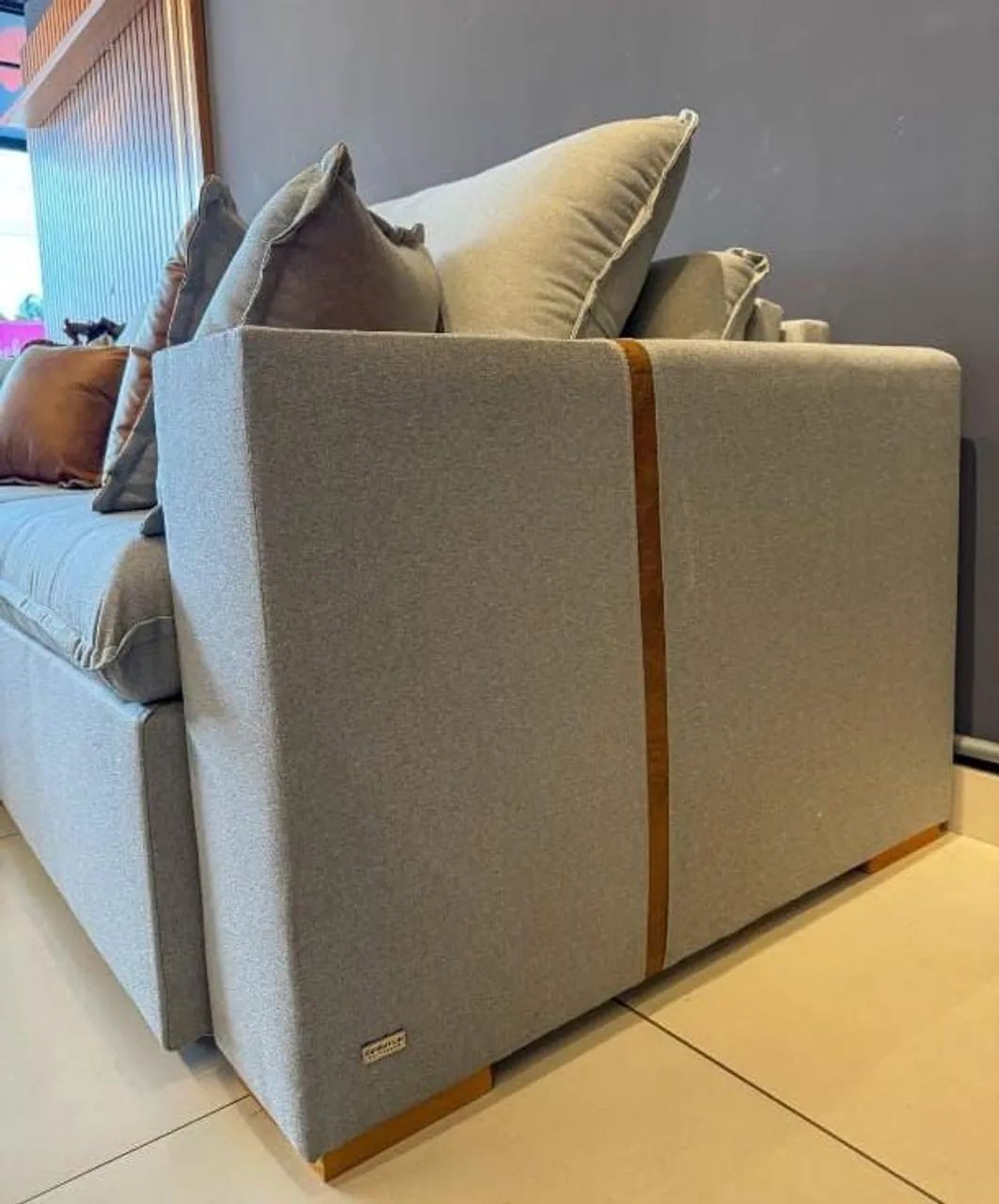 Sofá retrátil em linho  - Foto 3