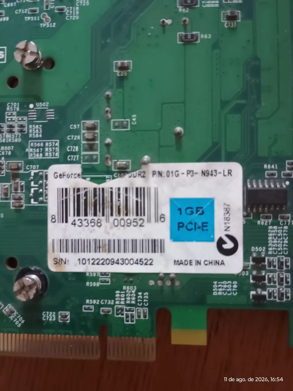 Placa de vídeo GeForce 9400 GT 1GB - Foto 3