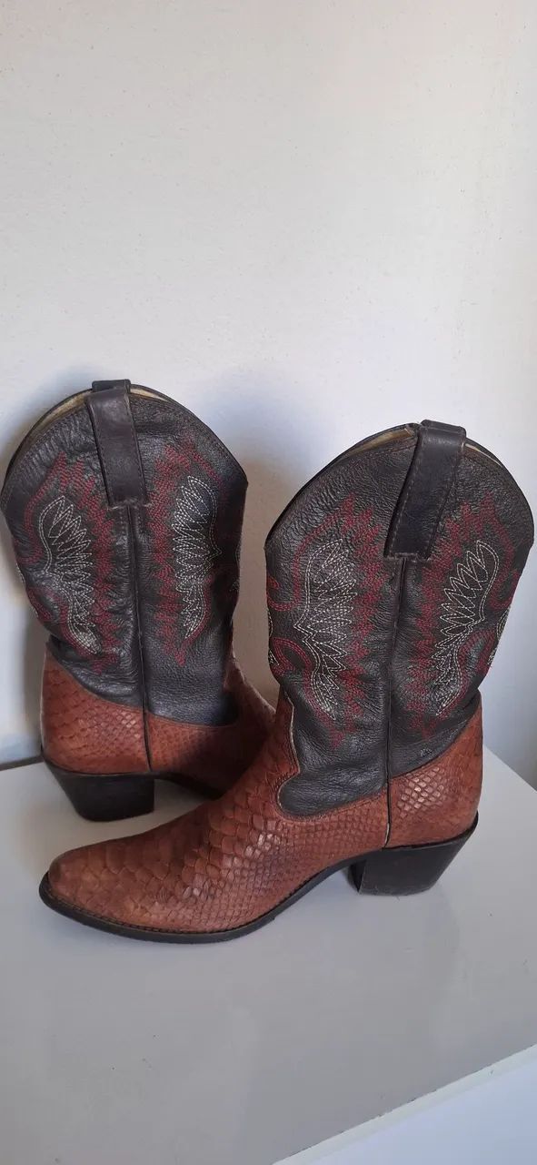 Bota Texana de couro  - Foto 3