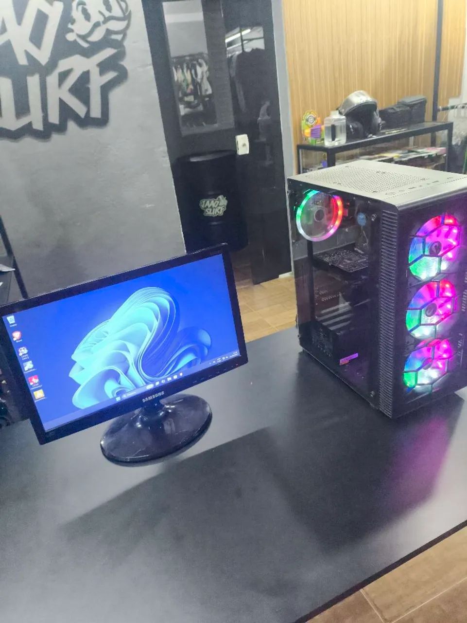 Pc gamer 10ª geração + monitor - Foto 2