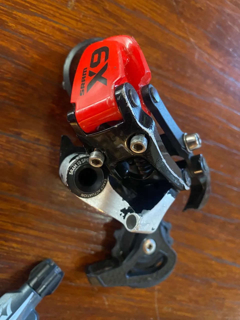 Câmbio Sram X9 red com trocador X7 10V - Foto 4
