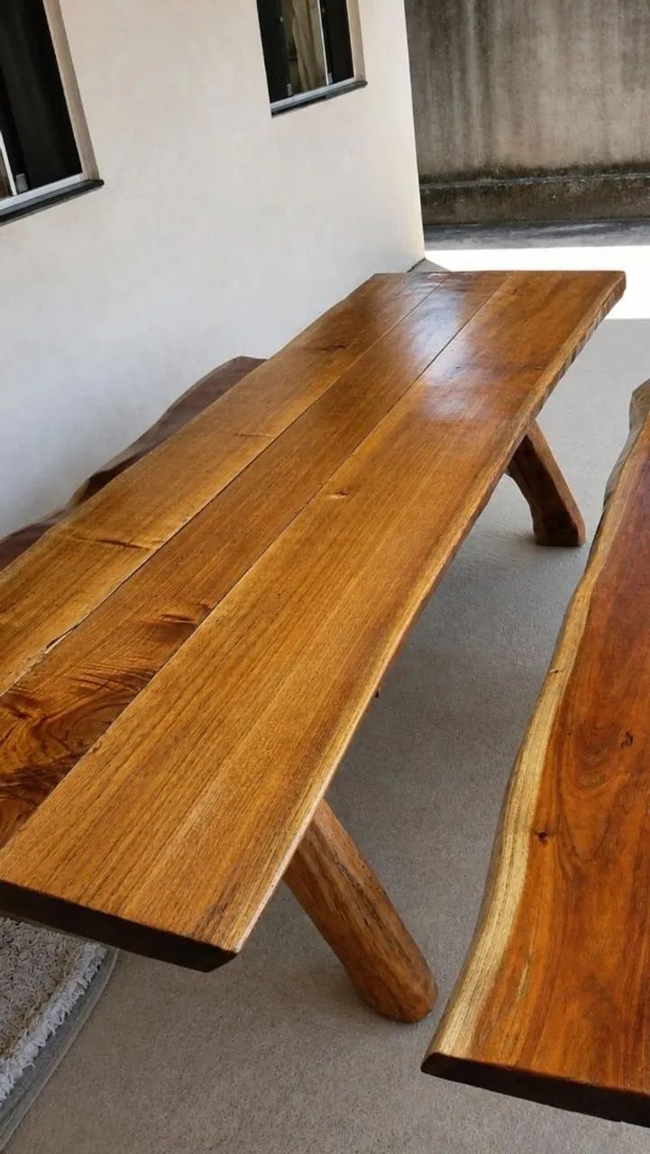 Mesa rústica (Madeira de Lei, CEDRO ROSA)  - Foto 3