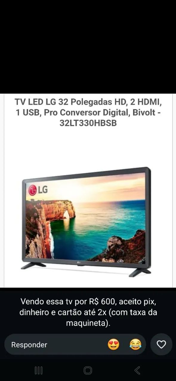 Tv smart LG  com IA 32 POL