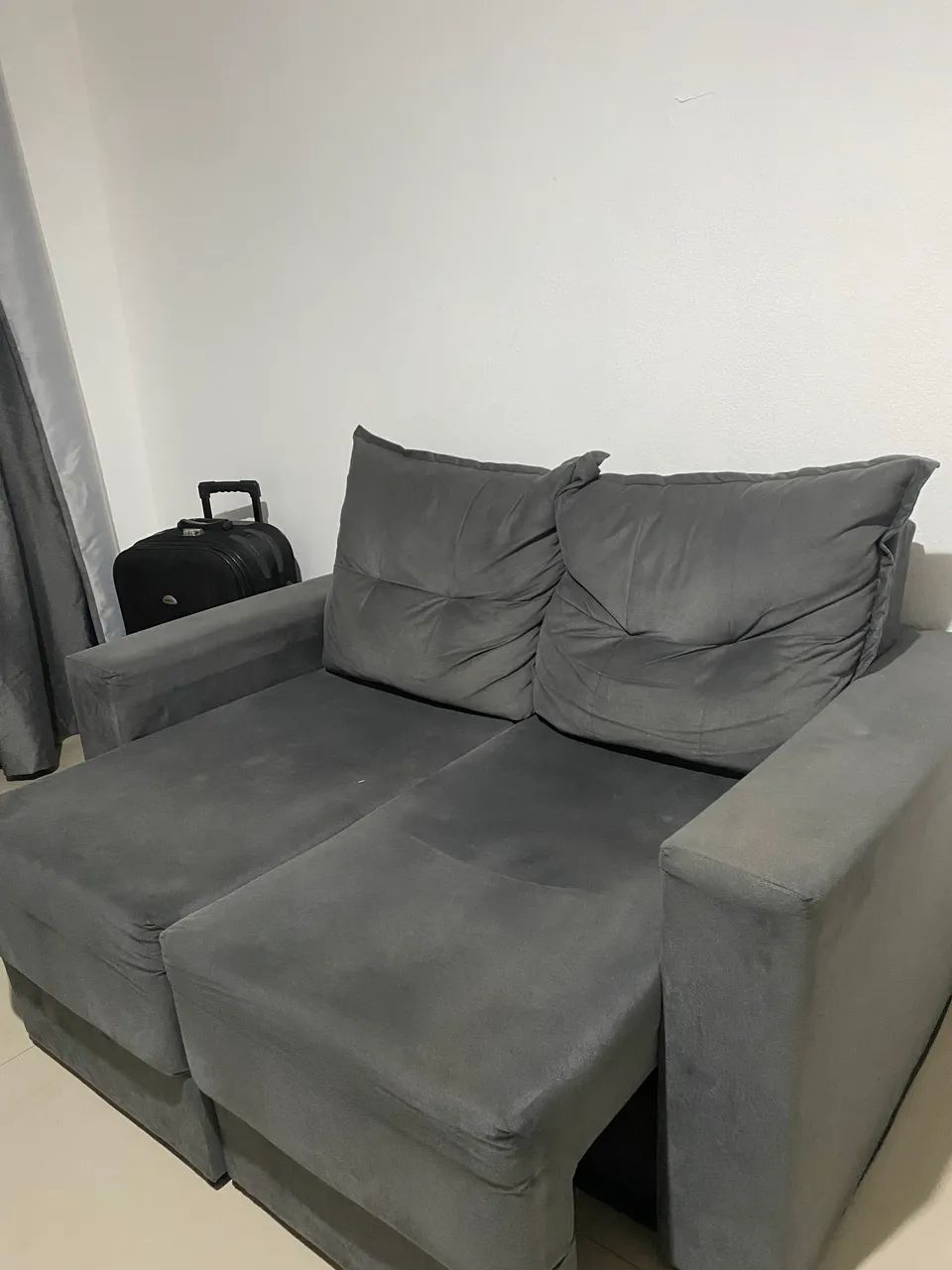 Sofá suede retrátil  - Foto 3