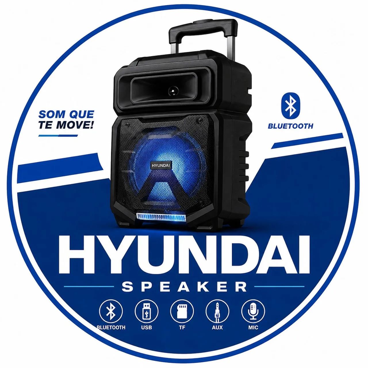 Caixa de Som Bluetooth Hyundai - Foto 2