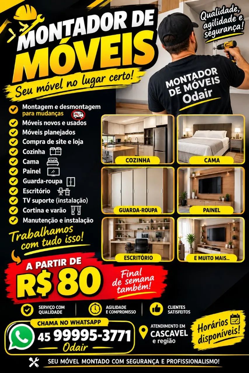 Montador de móveis- Odair 