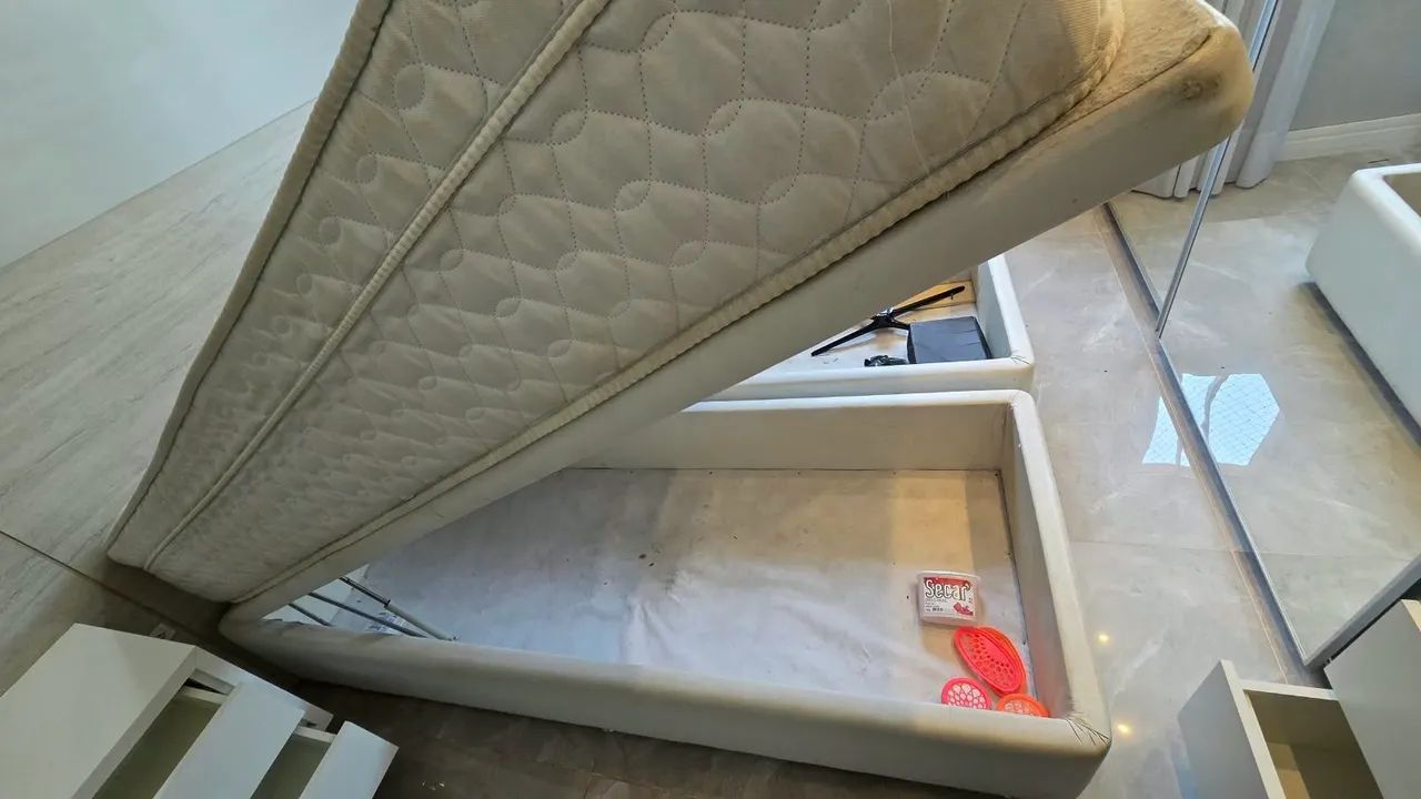 CAMA BOX CASAL QUEEN COM BAÚ  - Foto 3