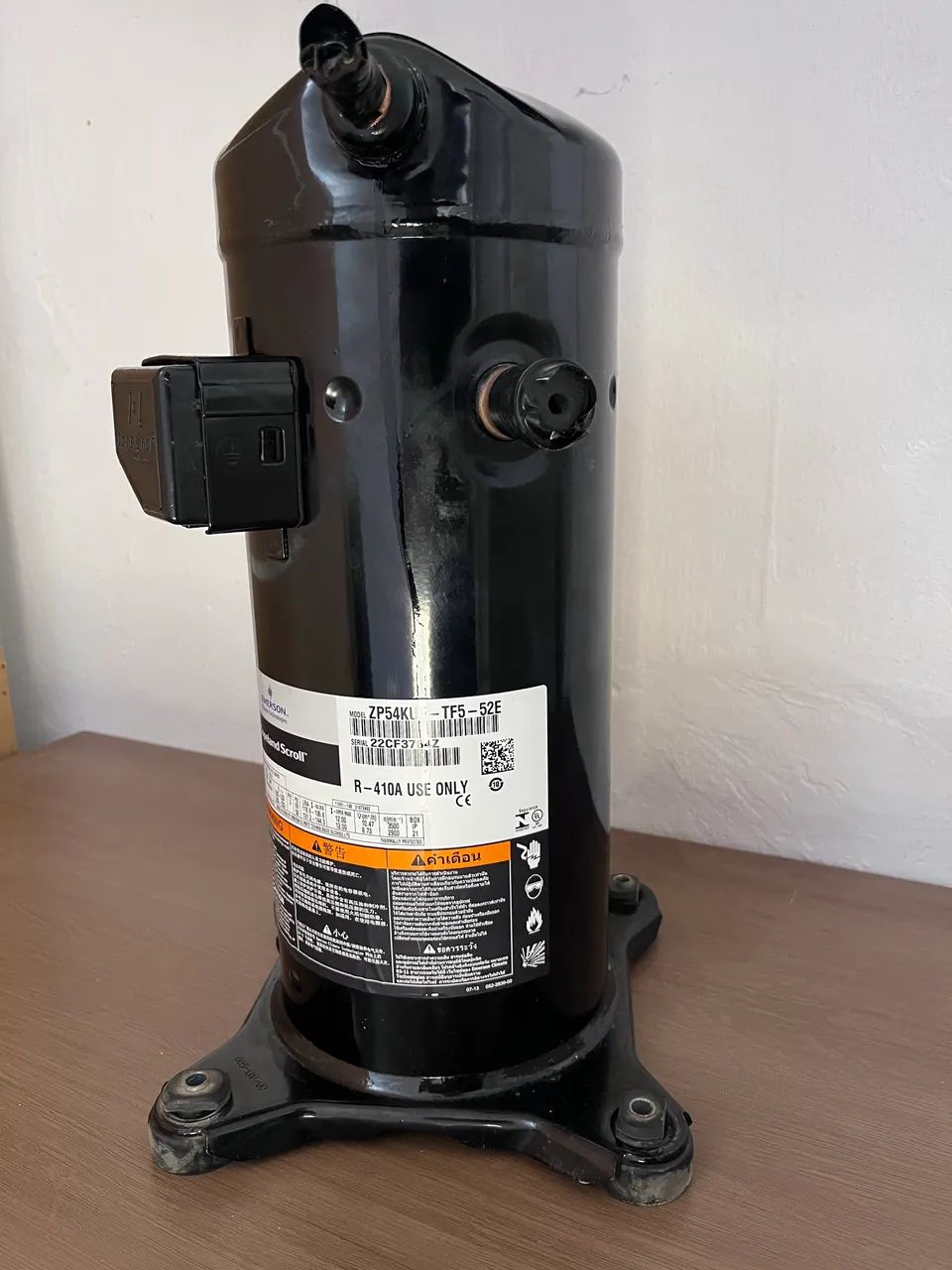 Compressor Copeland Scroll Emerson ZP54KUE-TF5-522 ? R-410A (NOVO, NUNCA USADO) - Foto 5