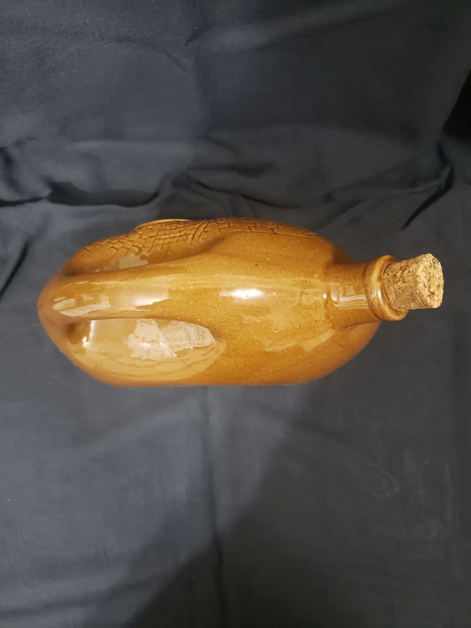 Garrafa de vinho Cerâmica antigo  - Foto 3
