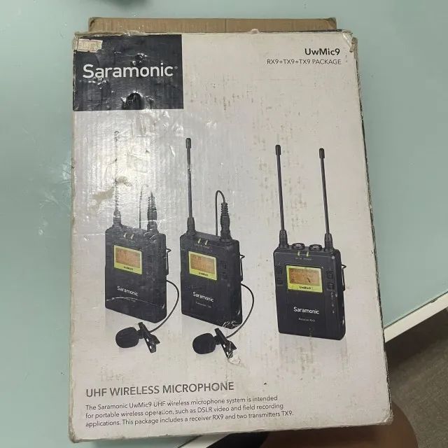 Microfone de lapela profissional Saramonic UHF Wireless - Foto 3