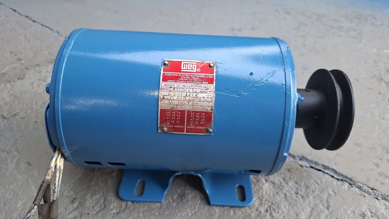 Motor elétrico trifásico 2 cv rotação: 1710 baixa rotação - Foto 5