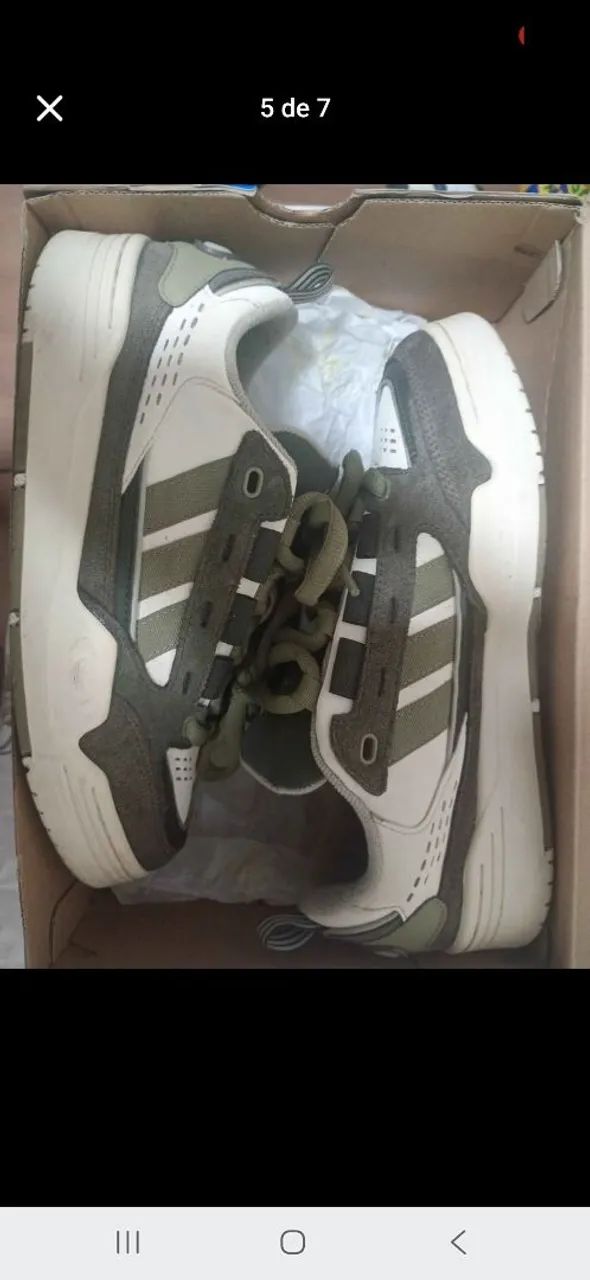 Tênis adidas adi2000 verde e bege  - Foto 5