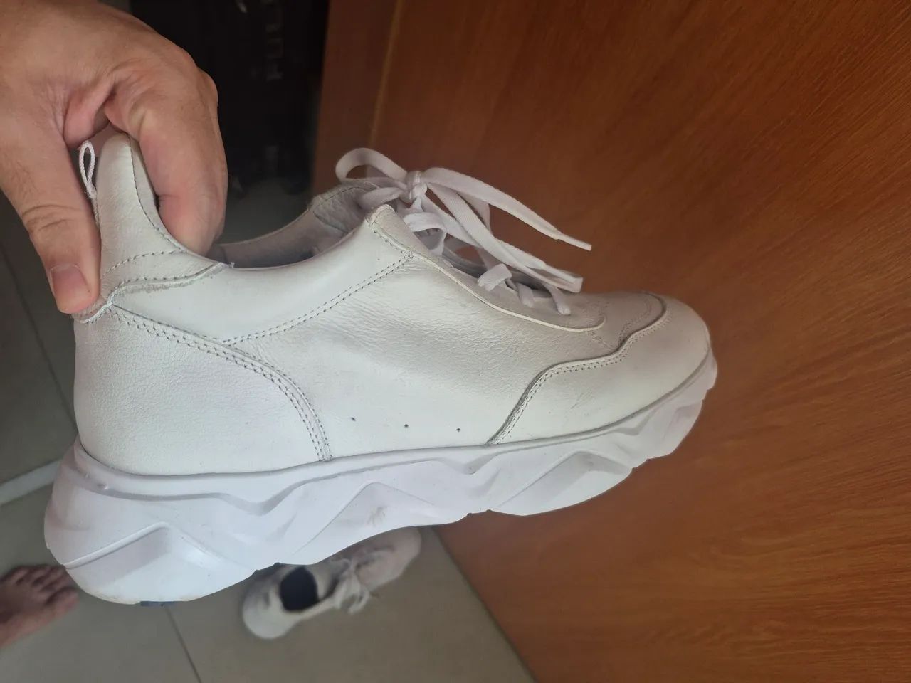 Tênis forze eleva +9cm branco - Foto 4