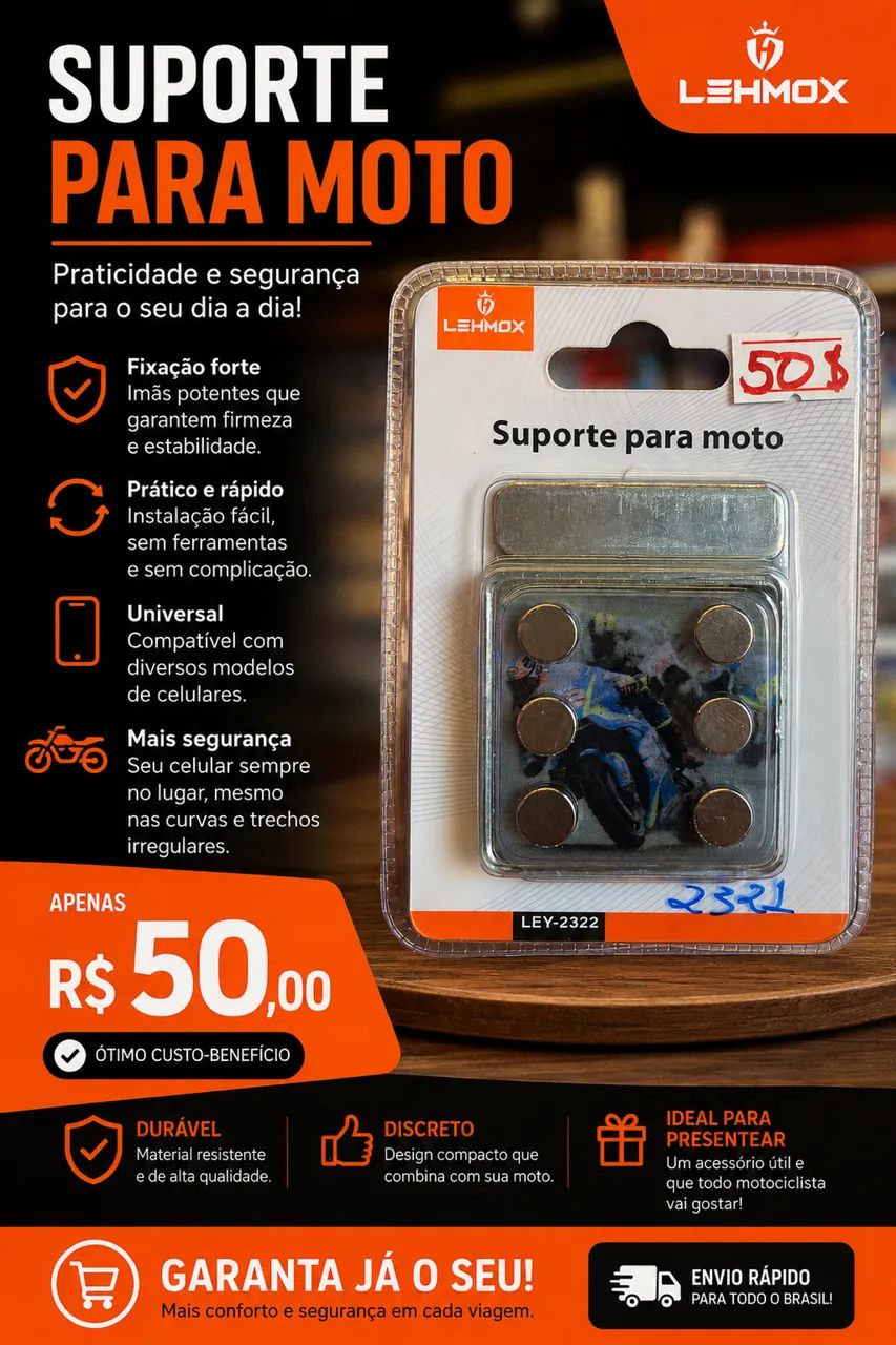 Suporte de moto magnético - Foto 3