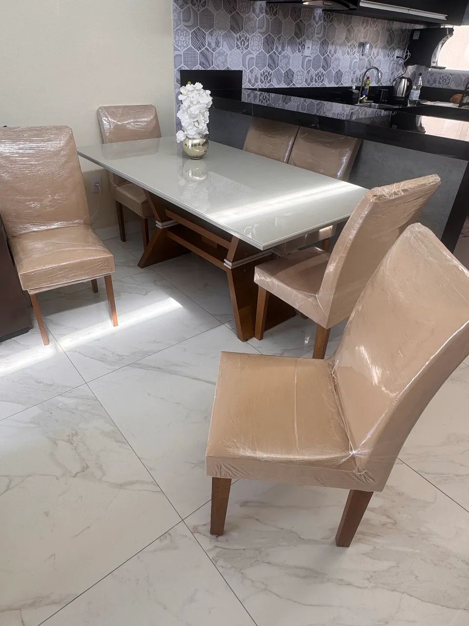 Mesa jantar seis cadeiras  - Foto 2