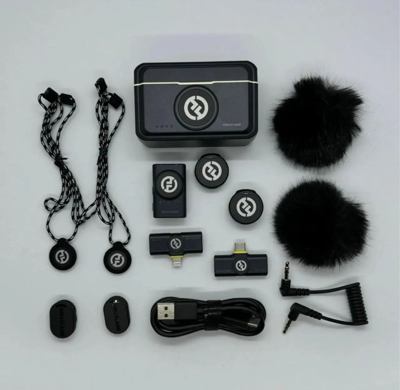 Microfone Hollyland Lark M2 Duo Combo Duplo Para 2 Pessoas. @importech_084 - Foto 4