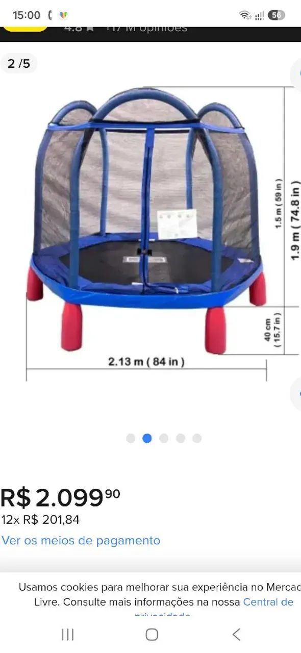 VENDO PULA PULA , TRAMPOLIM, Diam. 2 Mts - Foto 5