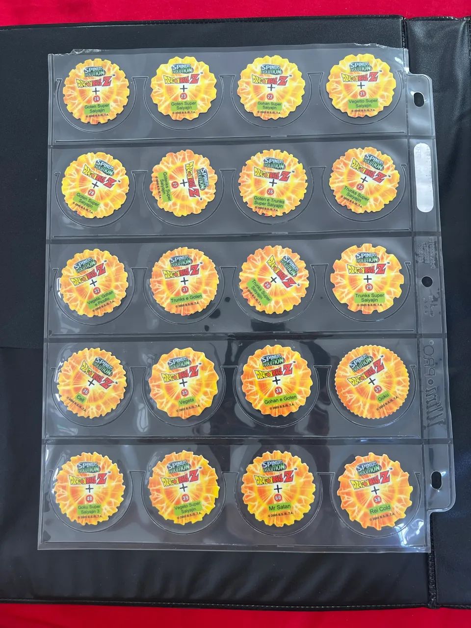 Coleção Dragon Ball Z Spiners Elma Chips 60 tazos  - Foto 5