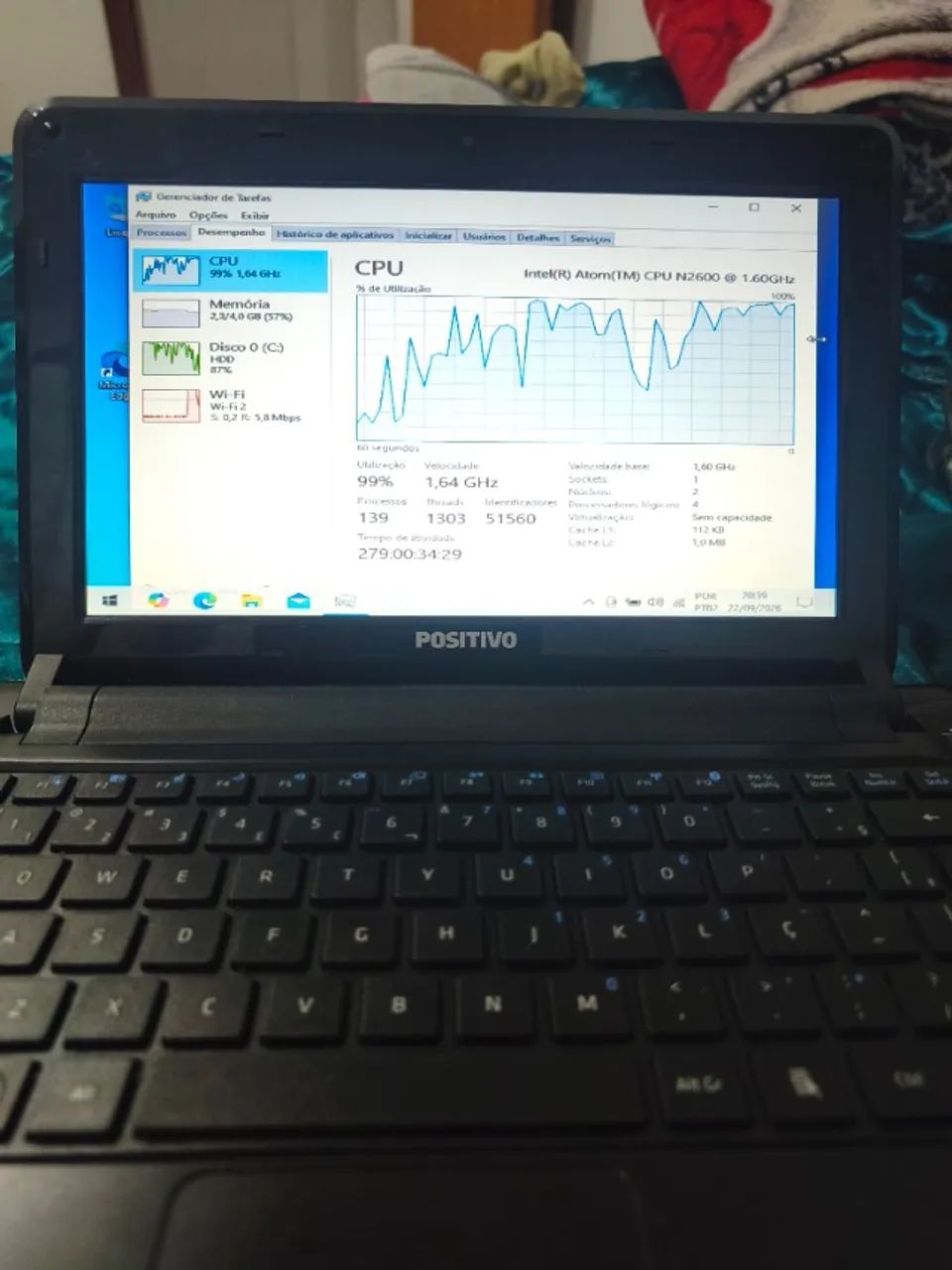 Netbook Positivo Mobo Intel Atom 4Gb HD 300Gb Hdmi/vga - Foto 5