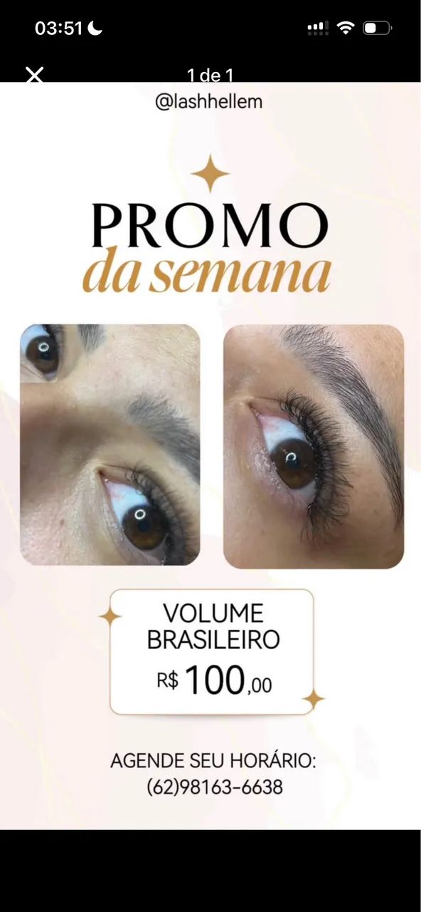 Extensão de cílios 