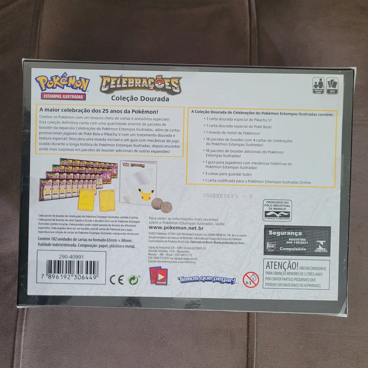 Box Pokémon Coleção Dourada Celebrações 25 Anos - Copag - Foto 2