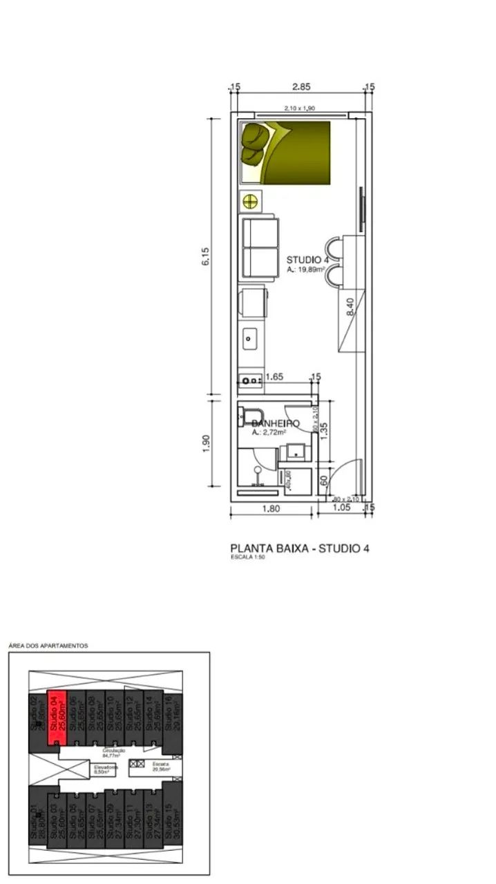 Apartamento Flat a venda, Aterrado Volta Redonda  - Foto 2