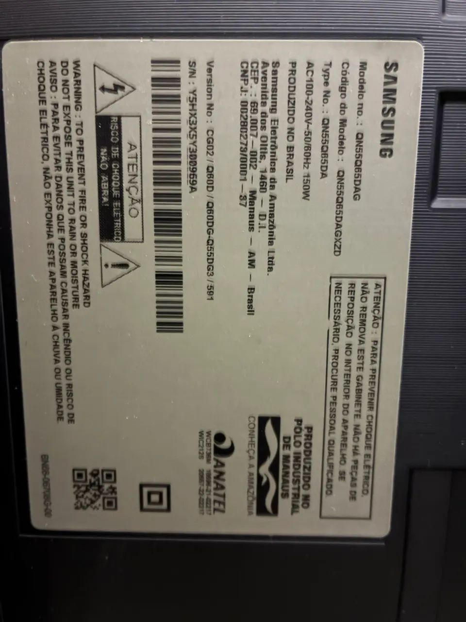 TV Samsung QLED 55? - TELA QUEBRADA - Foto 3