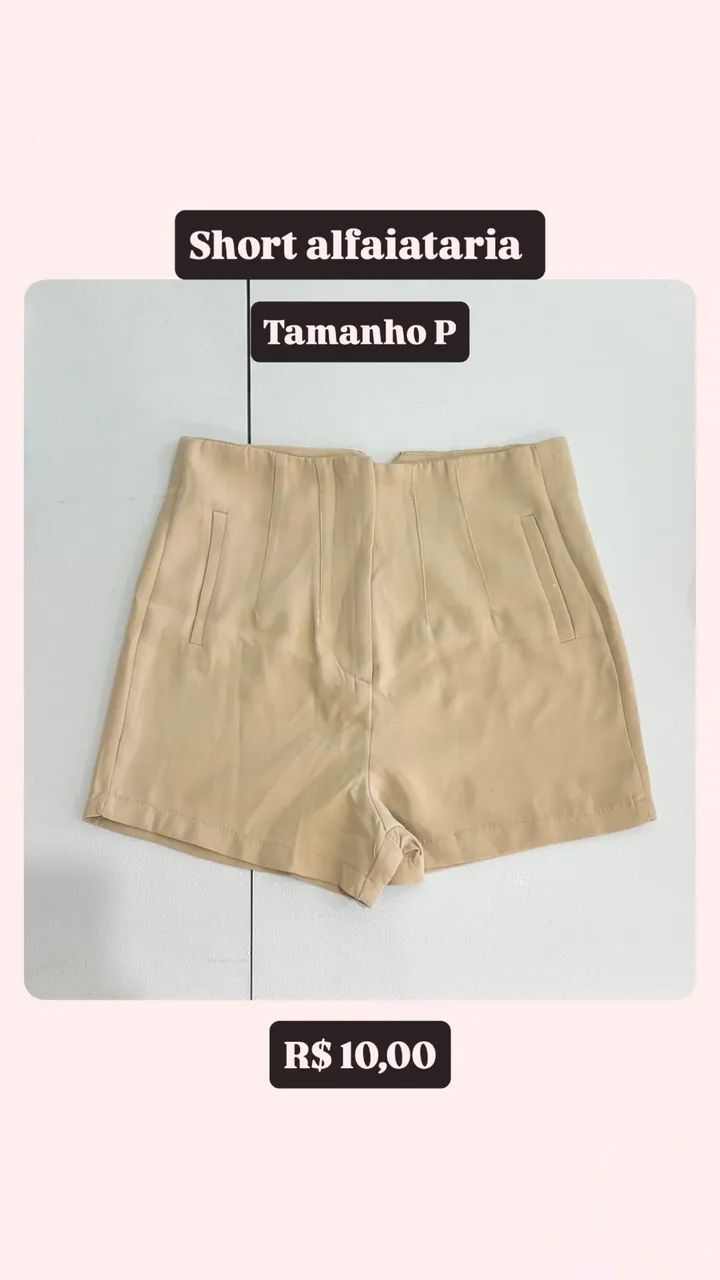 DESAPEGO SHORTS ALFAIATARIA/ACADEMIA