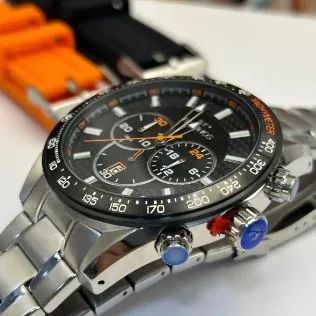 Kit Relógio Technos Masculino Cronógrafo Troca Pulseiras - Foto 3